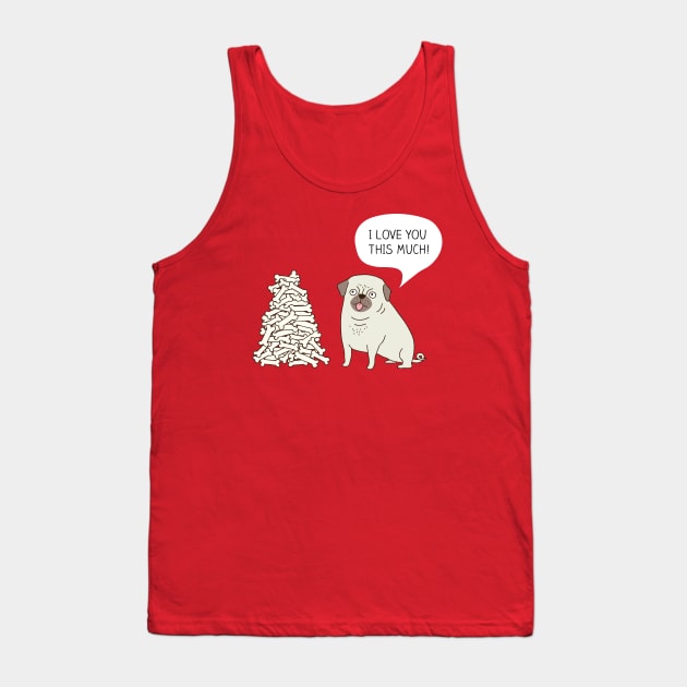 pug's love Tank Top by milkyprint